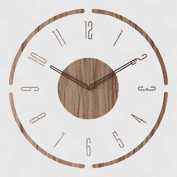 Horloges murales : Horloge Murale en Acrylique et Bois au Design Moderne dans A de Marche Lino