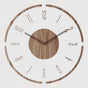 Horloge Murale en Acrylique et Bois au Design Moderne