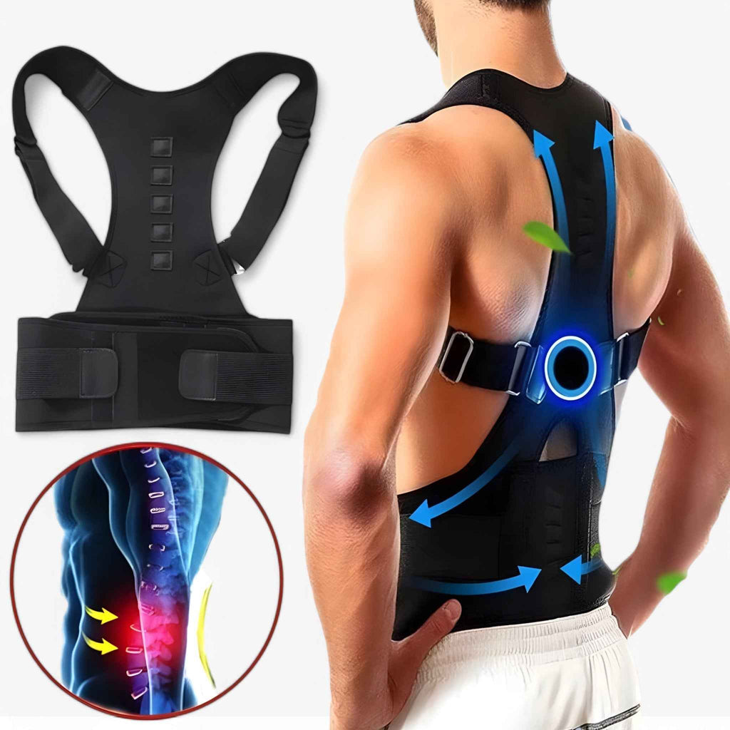 BeltGuard Correcteur de Posture Unisexe Ajustable et Respirant pour Dos Droit Hommes et Femmes