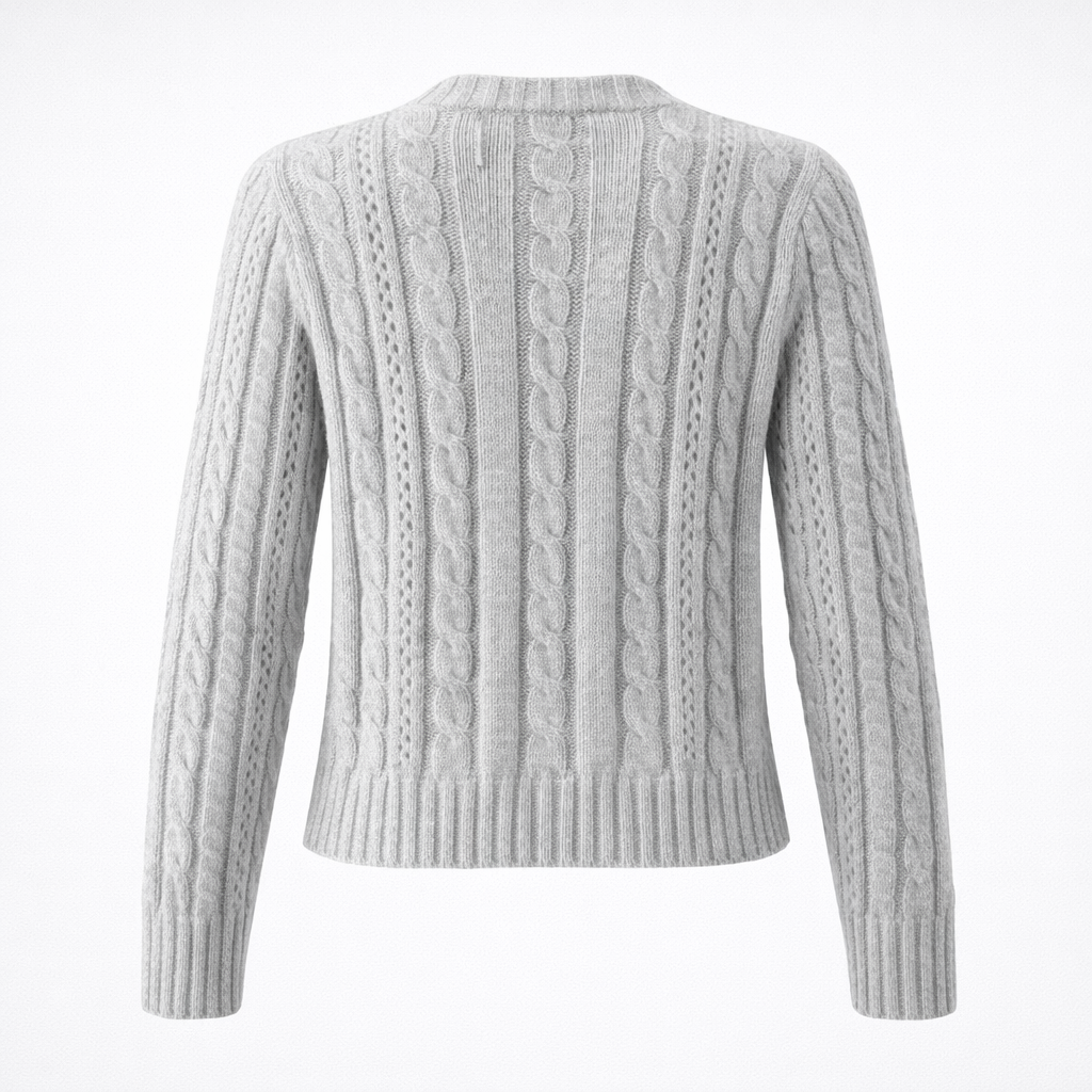 Cardigan : Cardigan Femme Maille Câblée Boutons Bois Manches Longues Coupe Courte dans de Marche Lino