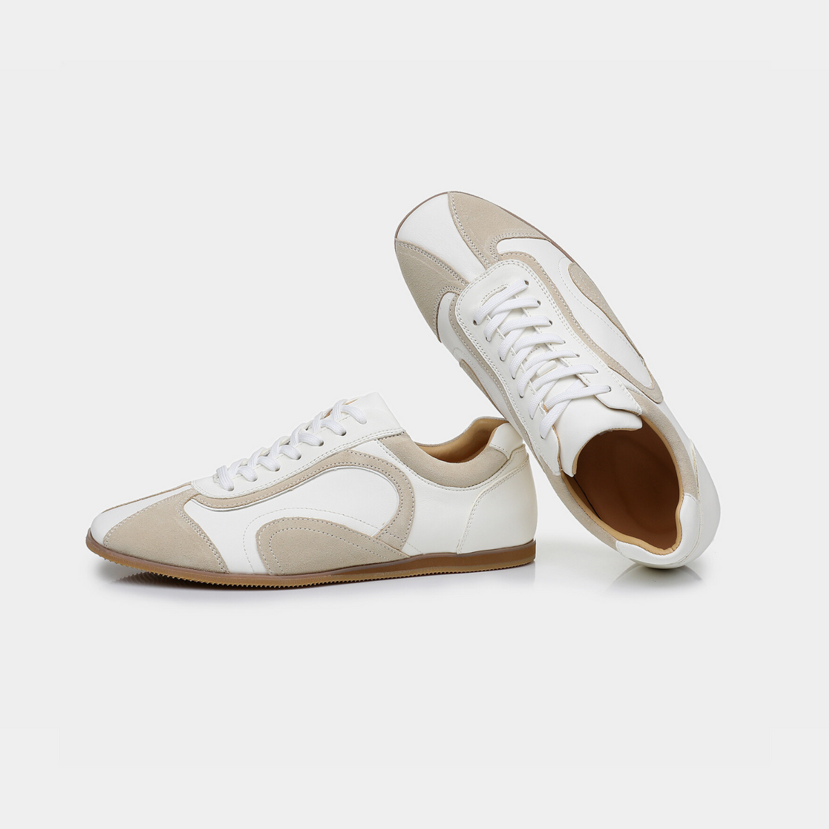Baskets : Baskets plates pour homme dans de Marche Lino