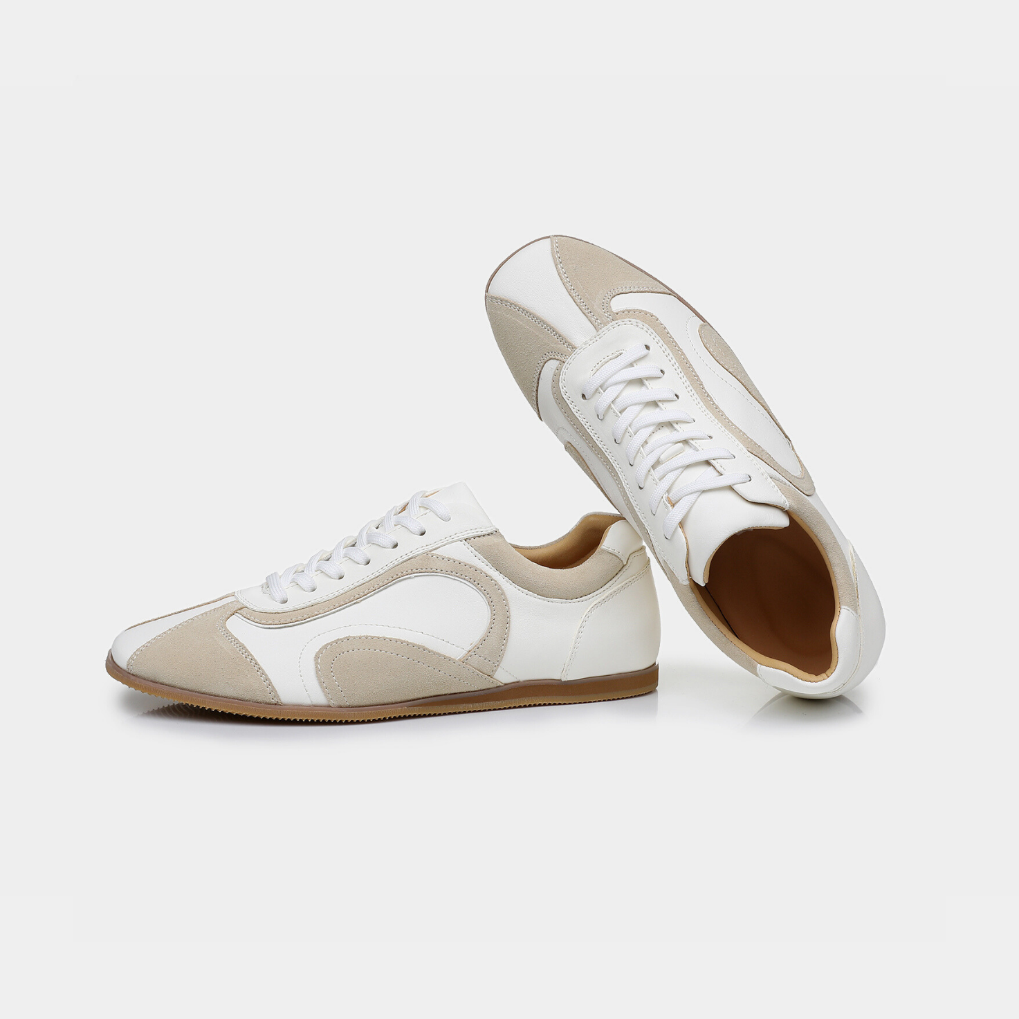 Baskets : Baskets plates pour homme dans de Marche Lino