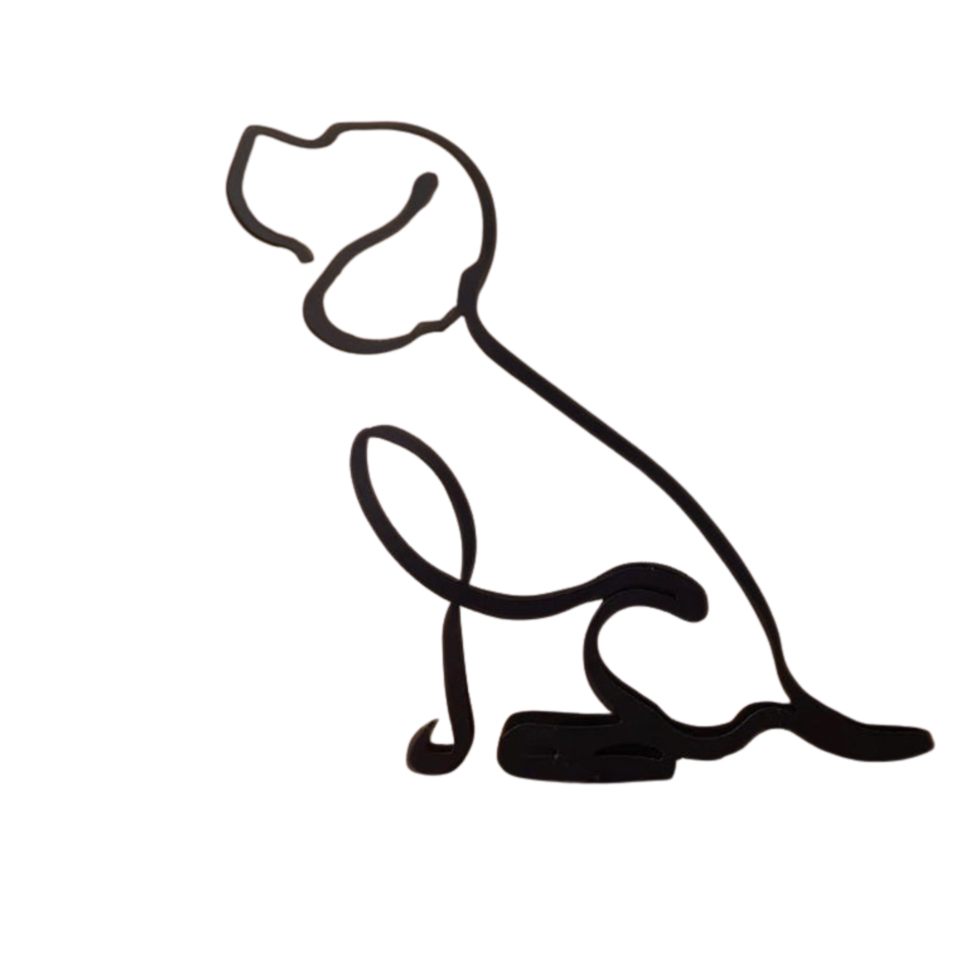 Silhouette d'animal en métal, et minimaliste