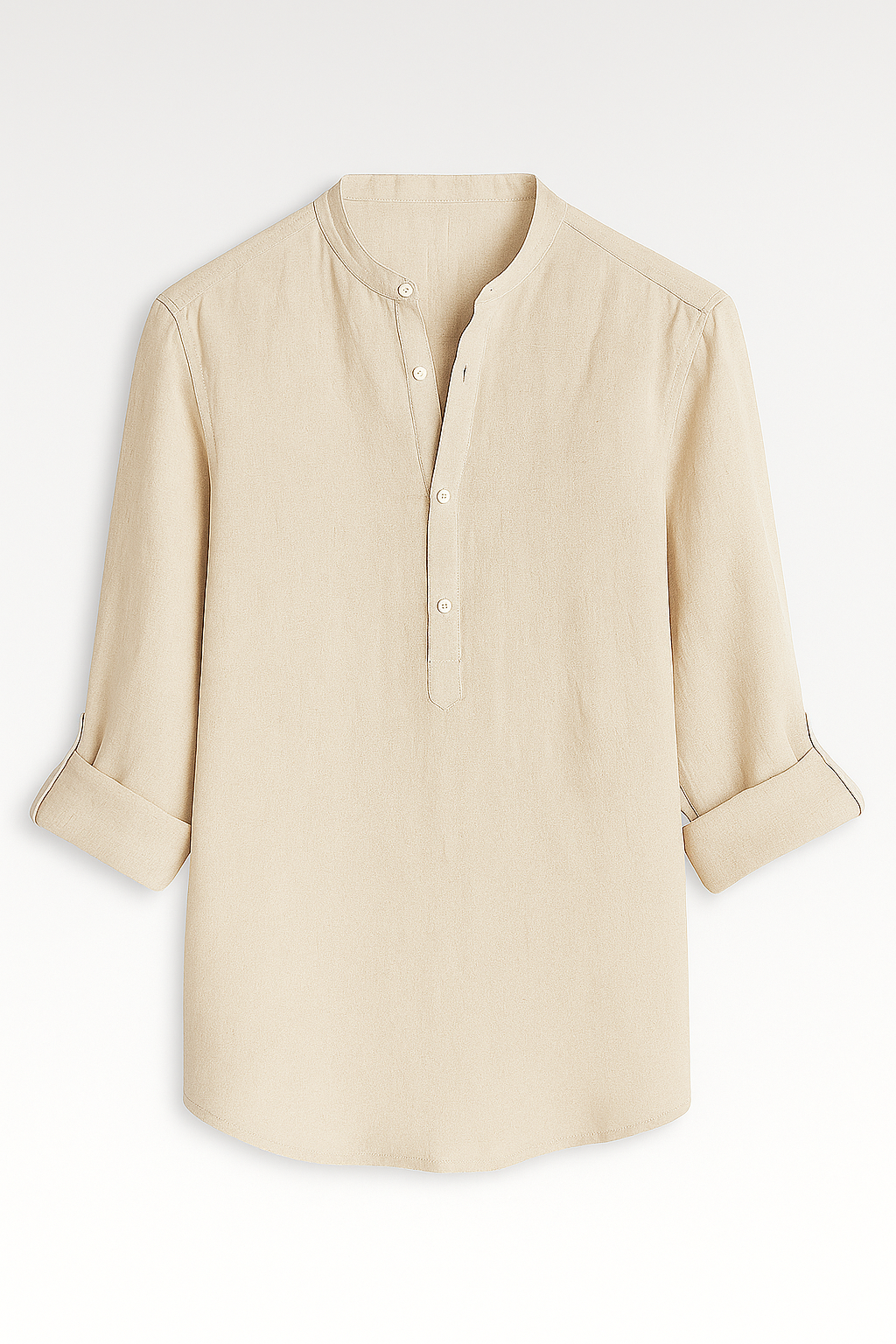 Chemise Homme Légère en Lin, Respirante, Manches Longues