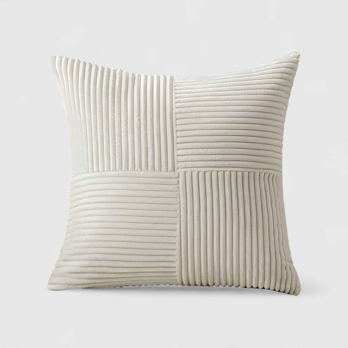 Housses de coussin : Housse de Coussin Velours Côtelé Accessoires De Maison dans Beige 45cm x 45cm de Marche Lino