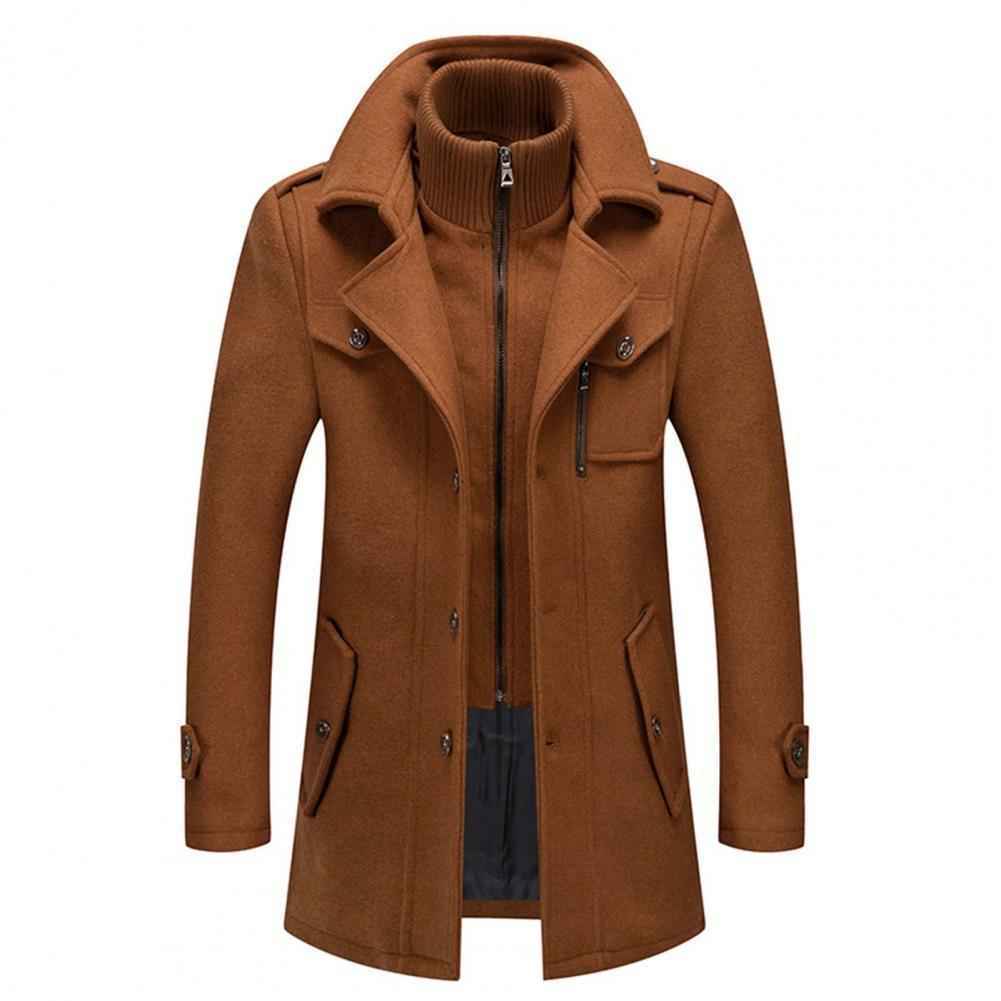 Men's Winter Coat : Benjamin Lange Manteau D'hiver pour Hommes Coton Homme dans Marron de Marche Lino
