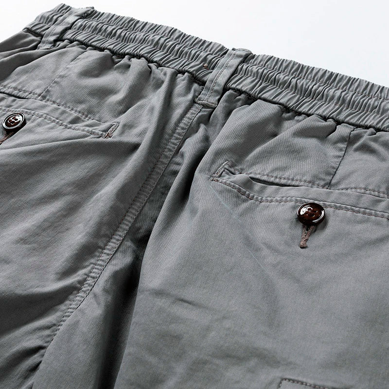 Shorts : Short Cargo Homme Multipoches - Confort et Style dans de Marche Lino