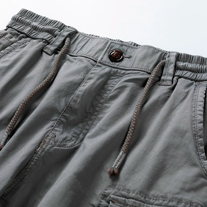 Shorts : Short Cargo Homme Multipoches - Confort et Style dans de Marche Lino