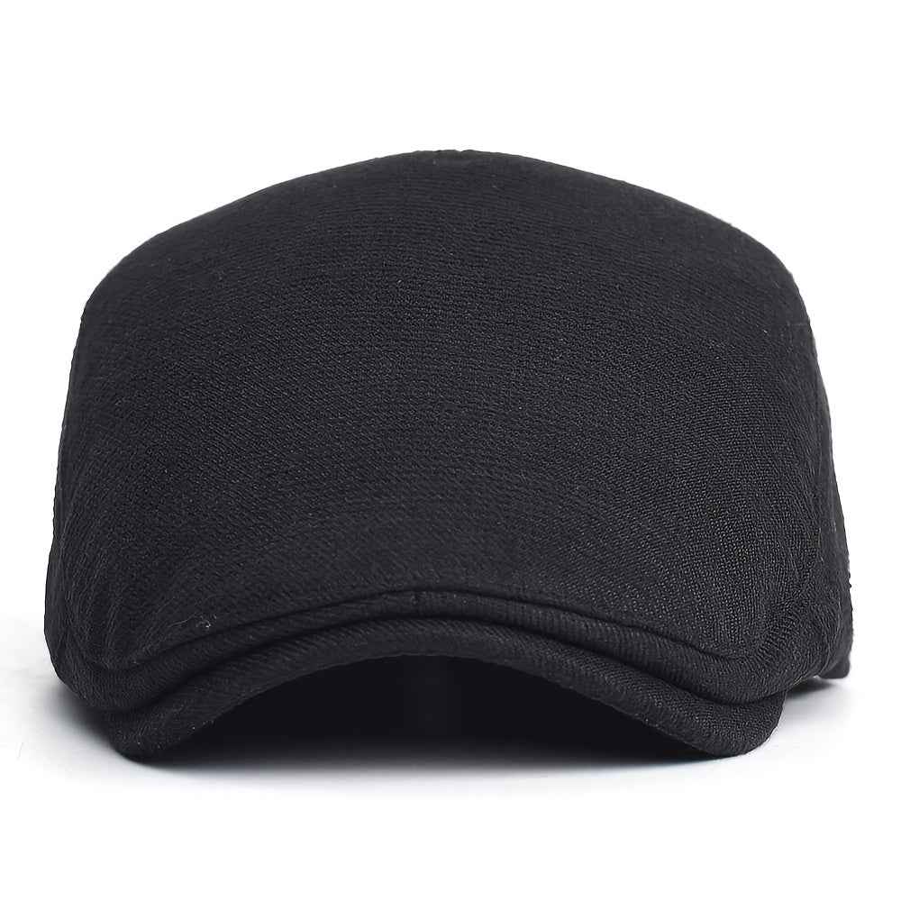1 pièce de casquette newsboy chaude – style chauffeur de taxi et Gatsby, chapeau d'hiver vintage élégant