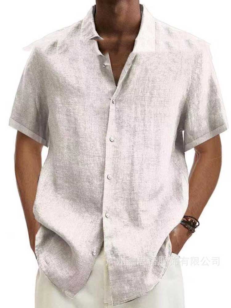 Chemise Homme Manches Courtes Casual - Chemise Quotidienne