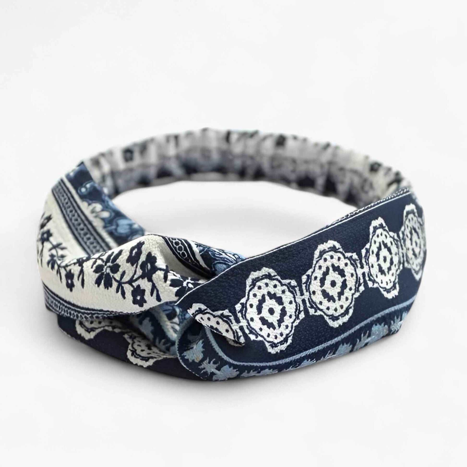 Bandana Bandeau Cheveux Femme Imprimé Bohème Vintage Floral Multicolore
