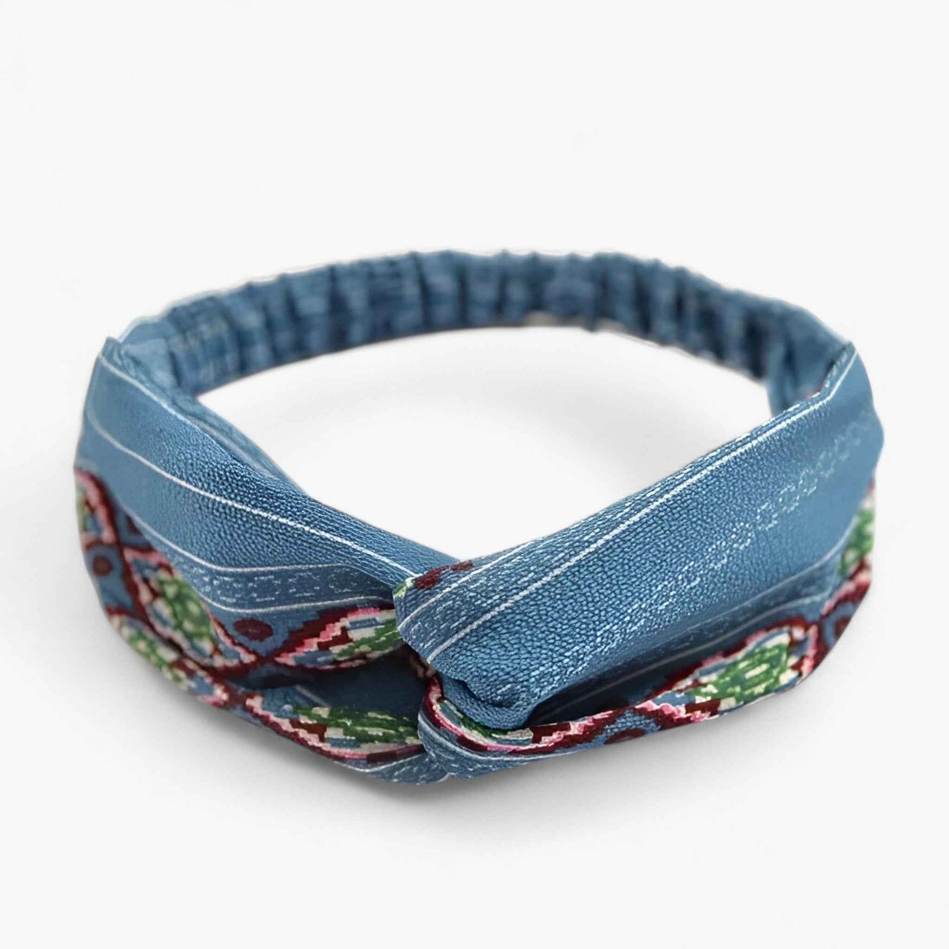 Bandana Bandeau Cheveux Femme Imprimé Bohème Vintage Floral Multicolore