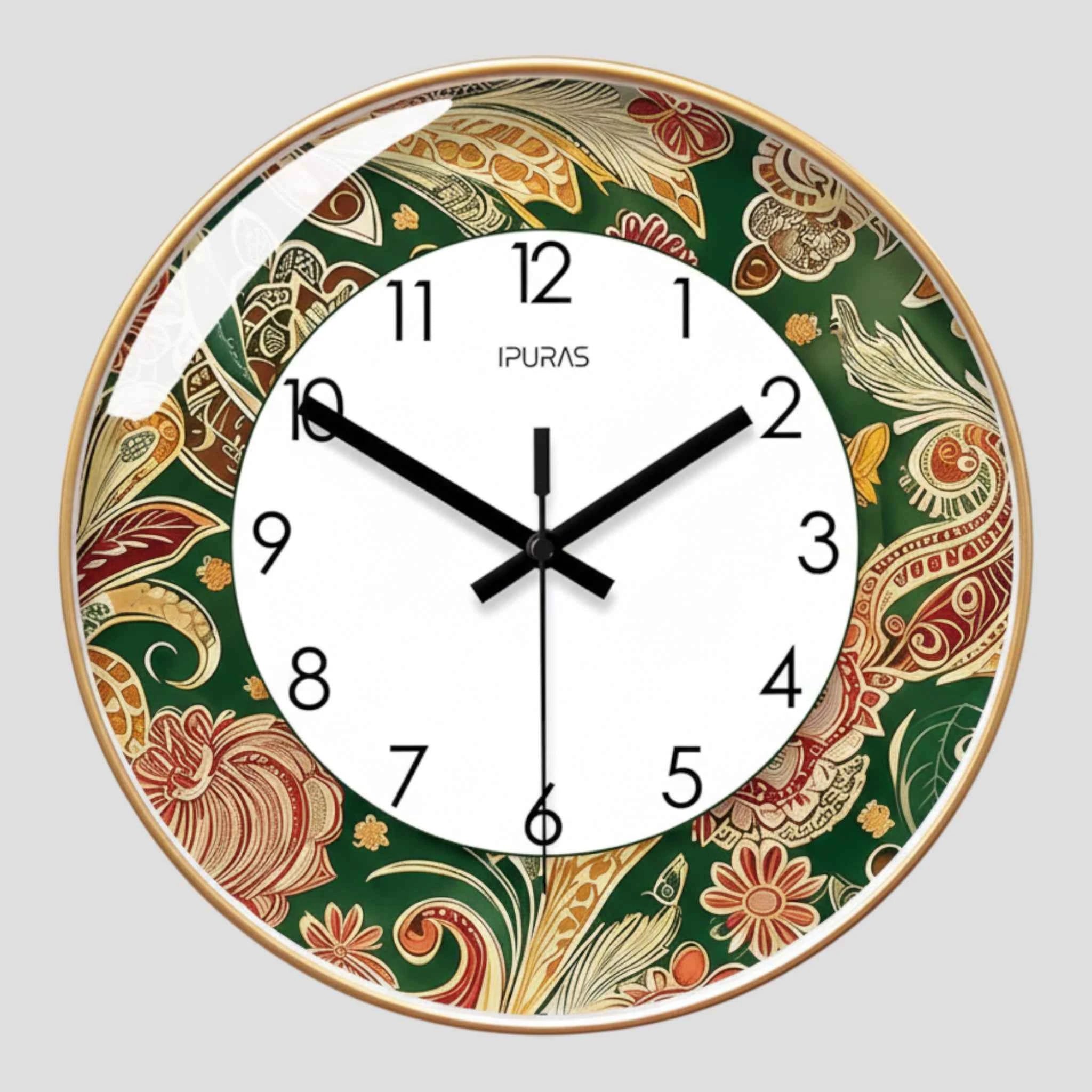 Horloges murales : Horloge Murale Bohème Quartz Accessoires De Maison dans Or de Marche Lino
