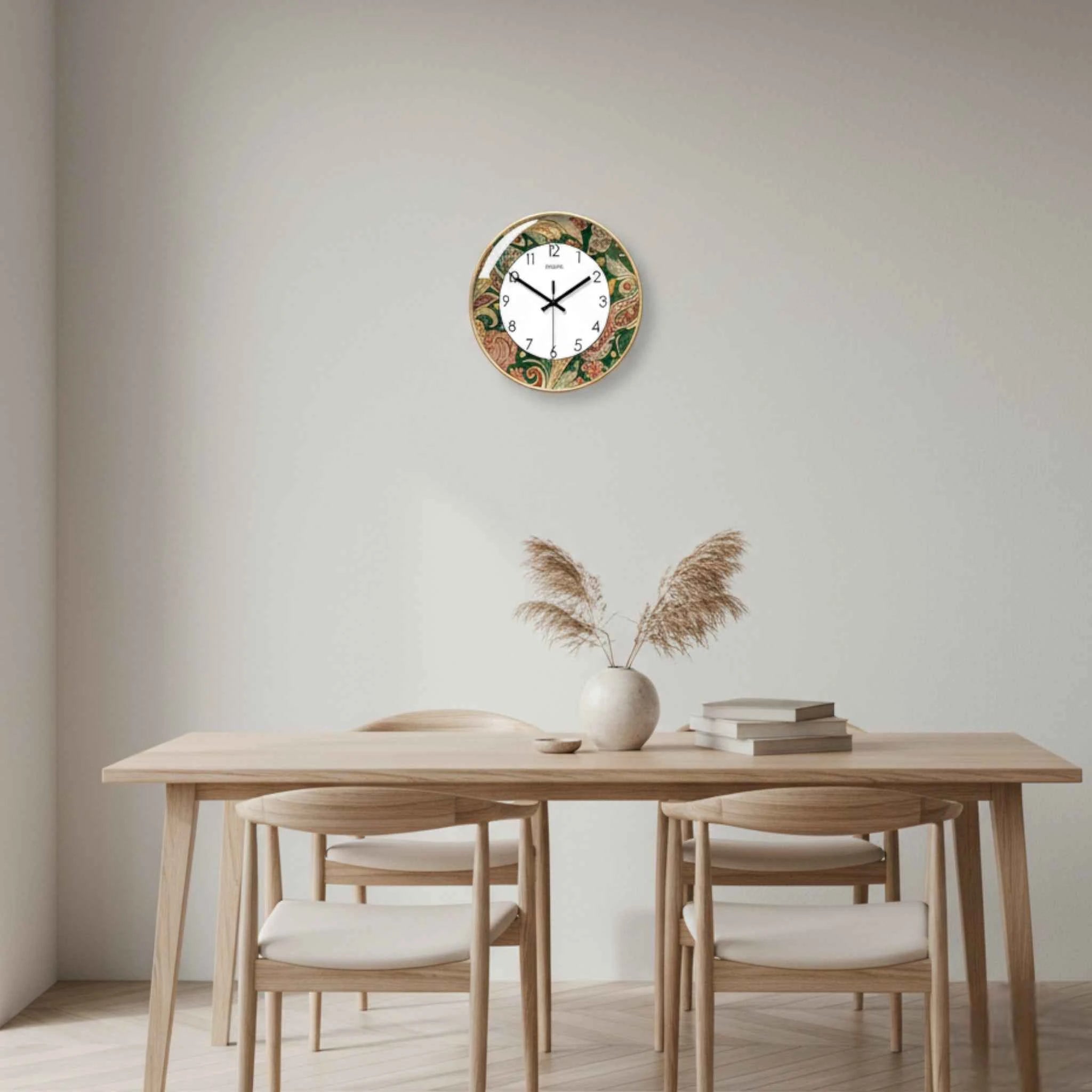 Horloges murales : Horloge Murale Bohème Quartz Accessoires De Maison dans de Marche Lino