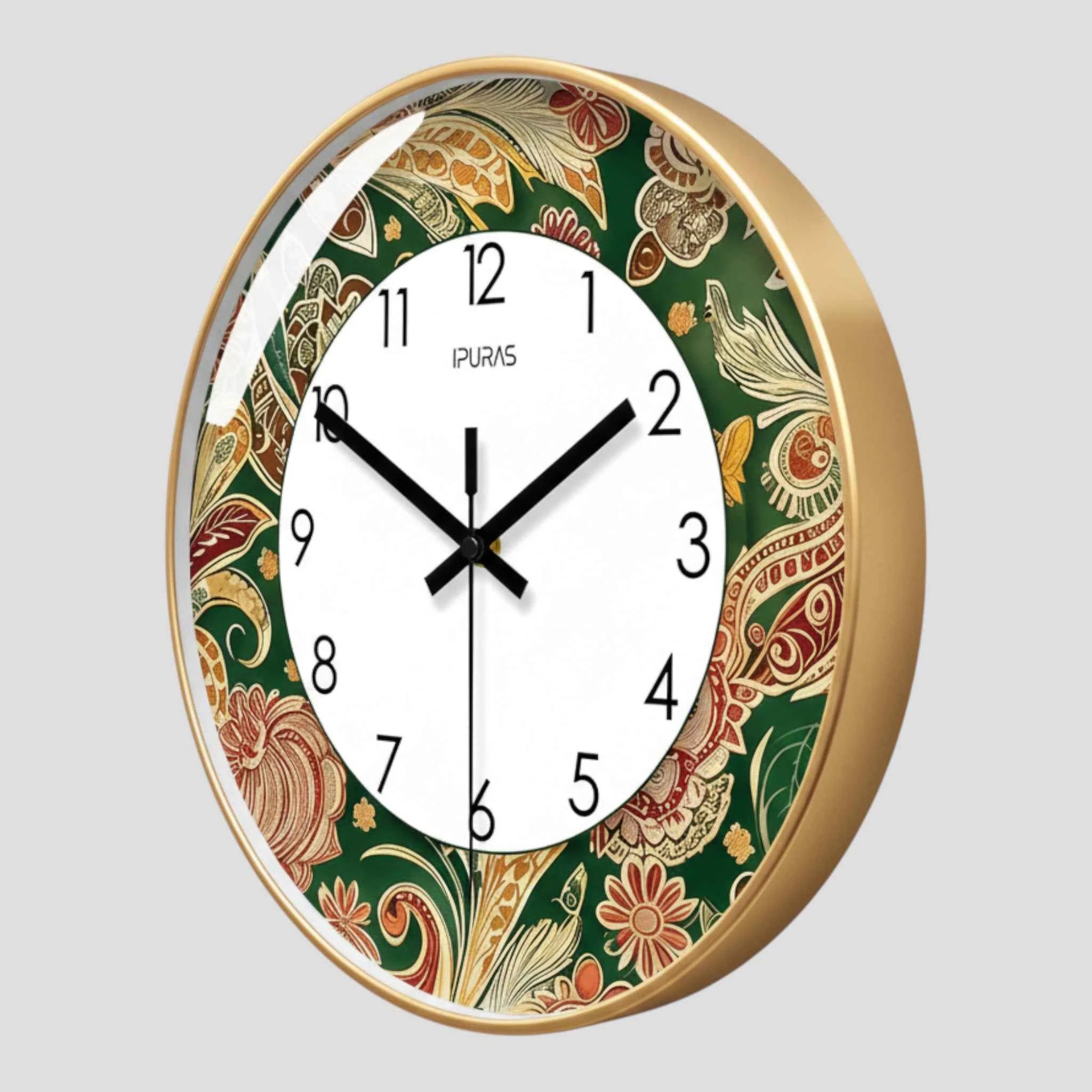 Horloges murales : Horloge Murale Bohème Quartz Accessoires De Maison dans de Marche Lino