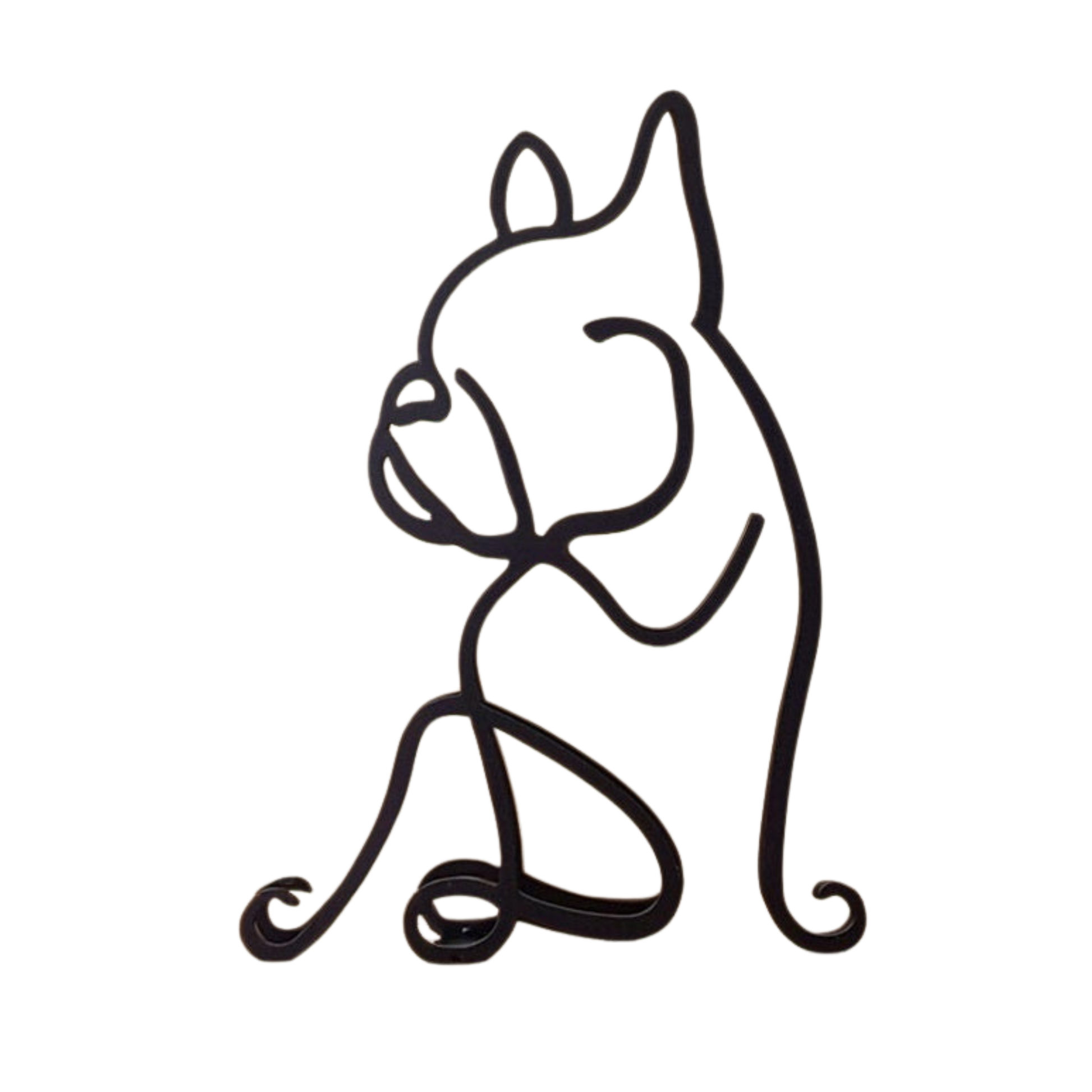 Silhouette d'animal en métal, et minimaliste