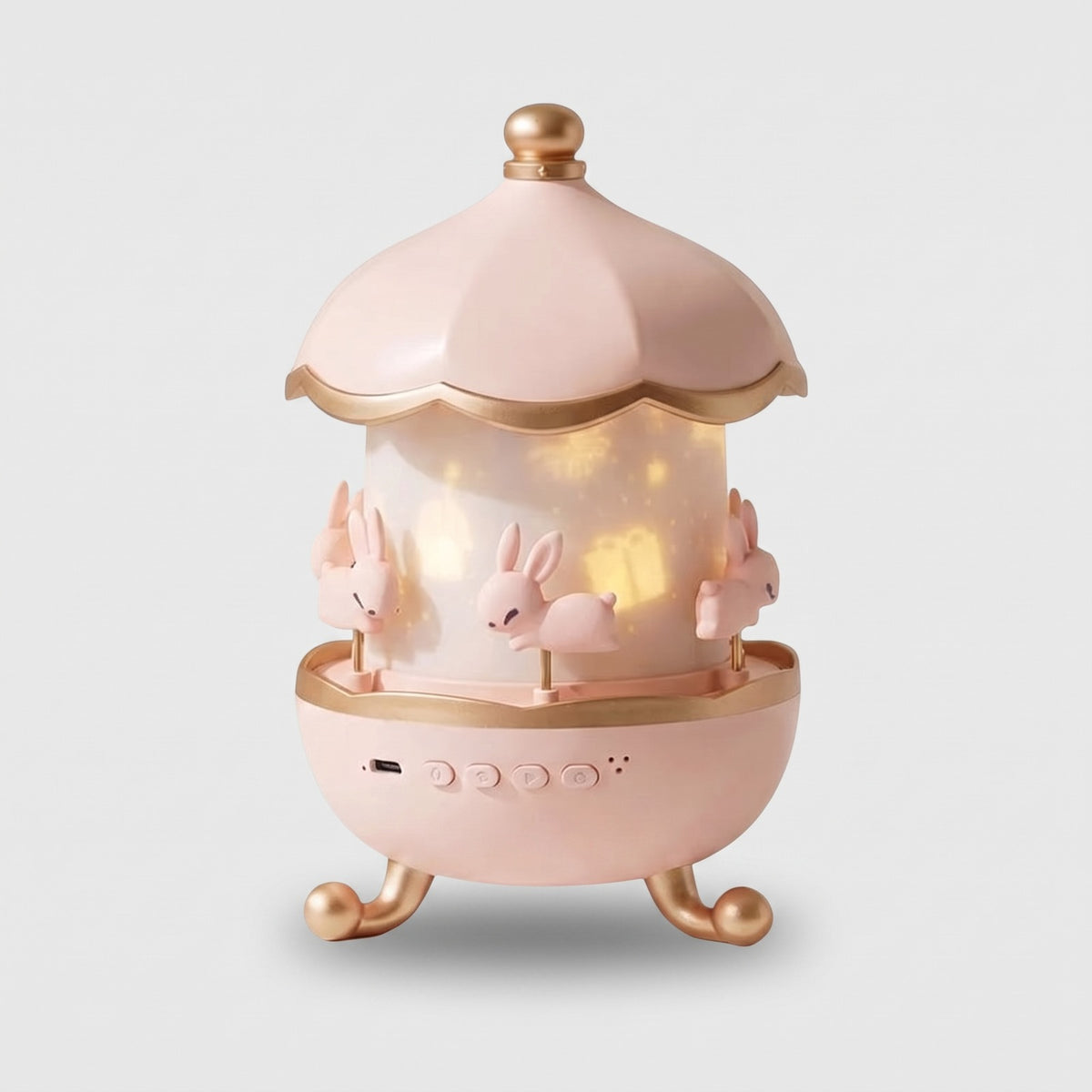 Home Decor : Veilleuse Projecteur Étoile – Design Carrousel Enchanté avec Musique dans de Marche Lino