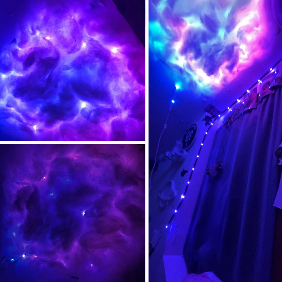 LED Cloud Light : Dream Cloud Light – Lampe LED RGB Synchronisée à la Musique dans de Marche Lino