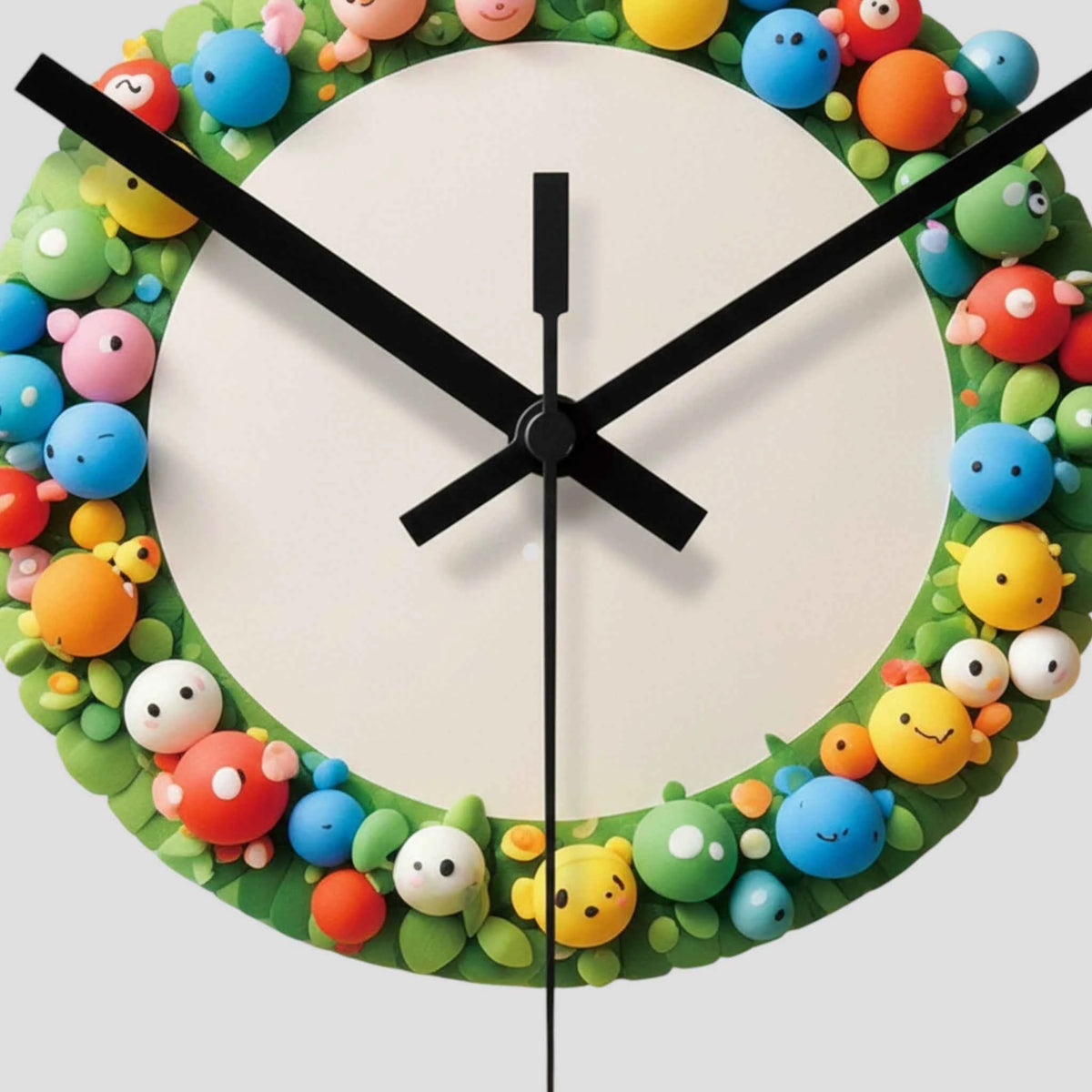 Horloges murales : Horloge Murale Décorative Verre - Style Dessin Animé, Mouvement Quartz dans de Marche Lino