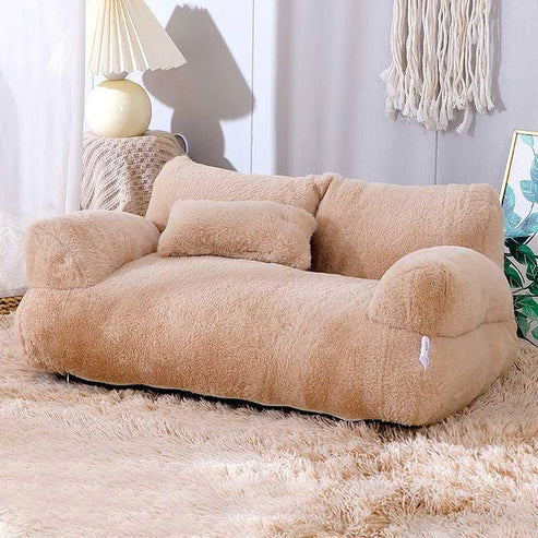 Housse de canapé apaisante pour animaux de compagnie Gris clair - Confort de canapé relaxant - Microfibre