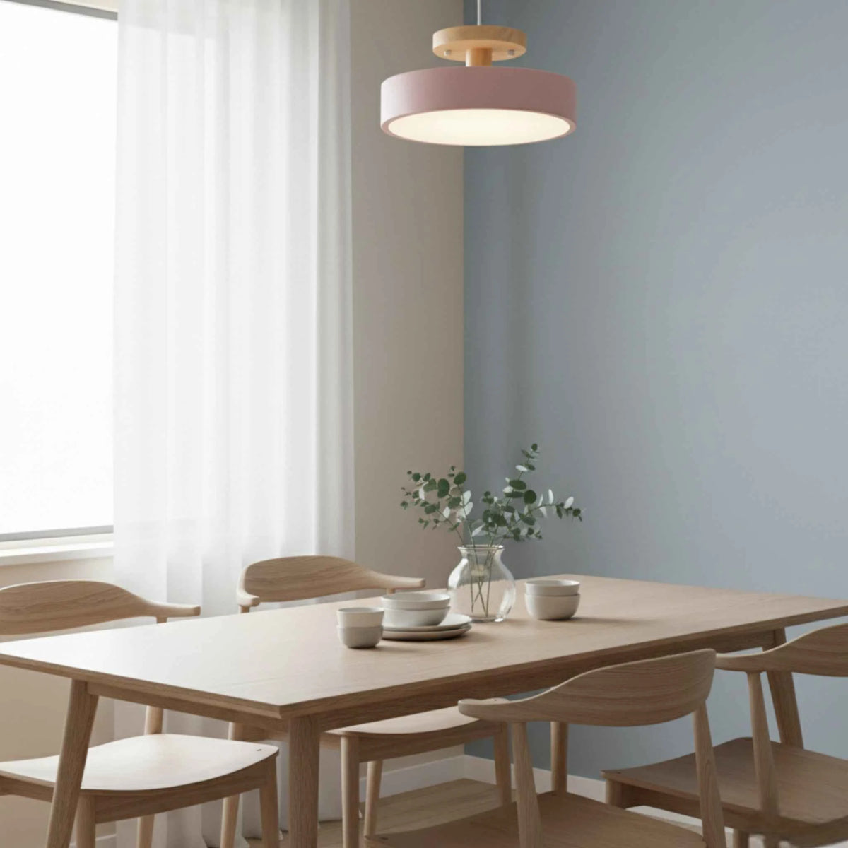 Luminaires de plafond : Plafonnier en Bois Rond - LED Intégrée Luminaires de plafond dans de Marche Lino