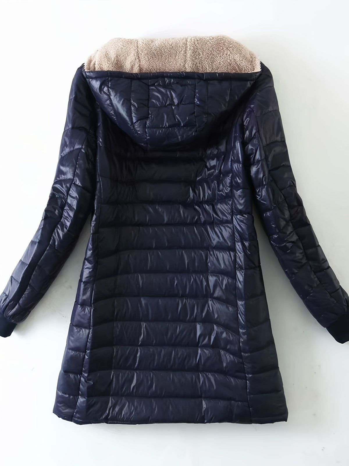 Jackets : Veste Mi-Longue à Capuche Femme Doublée Polaire dans de Roselva