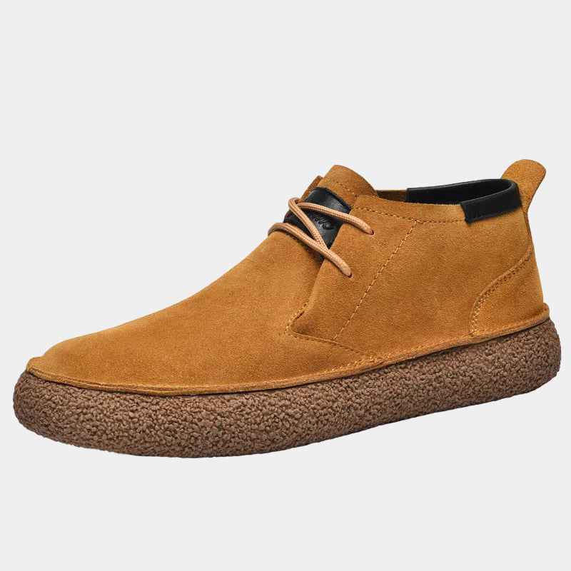 Botte : Chaussures montantes à lacets pour homme dans Marron de Marche Lino