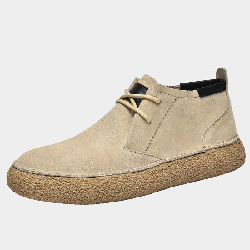 Botte : Chaussures montantes à lacets pour homme dans Beige de Marche Lino