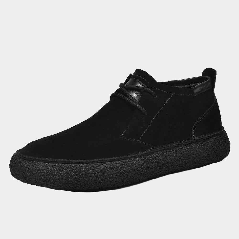 Botte : Chaussures montantes à lacets pour homme dans Noir de Marche Lino
