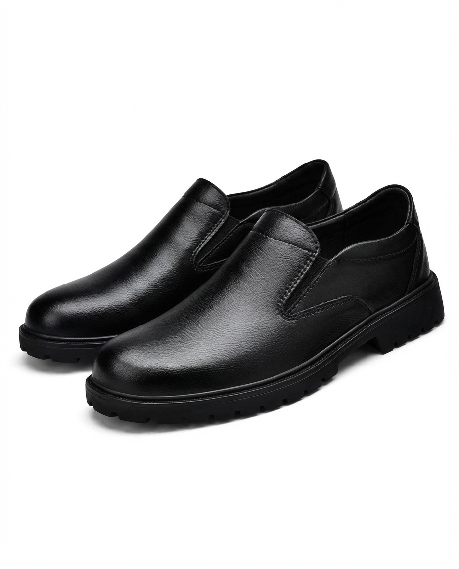 Chaussures : Chaussures pour hommes sans lacets dans Noir de Marche Lino