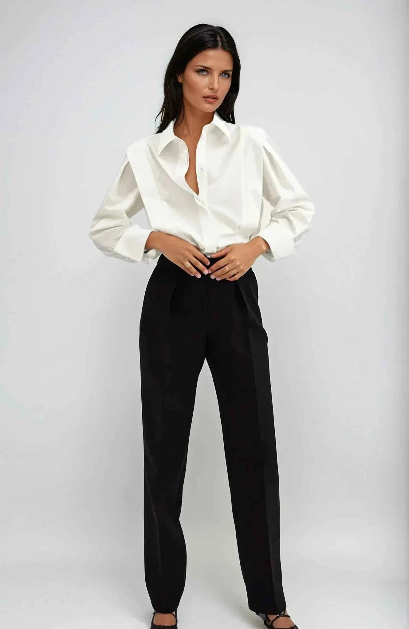 Chemise carrée femme à boutons multiples coloris variés
