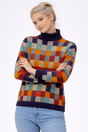 Pull Femme Col Roulé Léger Cachemire Doux Mode Décontractée