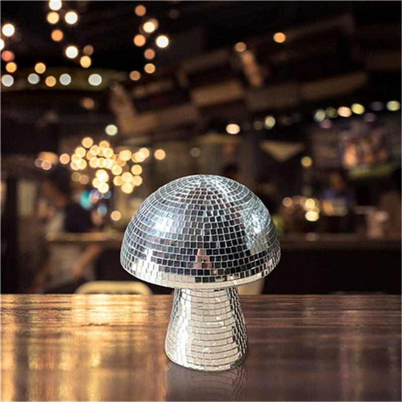 Decorative Accent Lamp : Lampe Champignon Boule Disco – Lumière d'Accent Mosaïque Miroir dans de Marche Lino