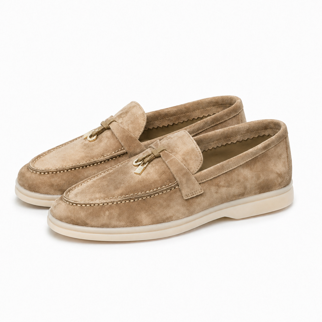 : Mocassin homme élégant - Cuir nubuck et confort estival dans de Marche Lino