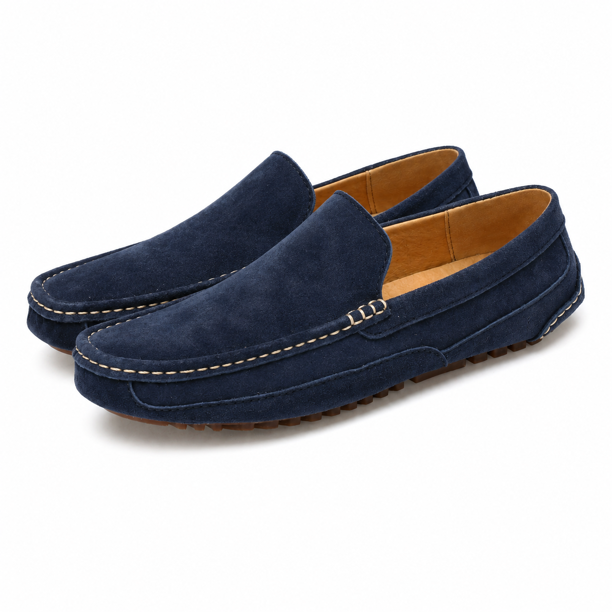 : Mocassin homme - Confort élégant et style polyvalent dans Bleu de Marche Lino