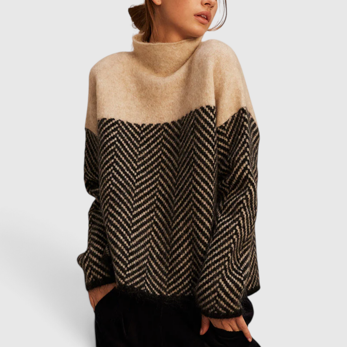 Pull Col Roulé en Cachemire Femme - Tricot Doux