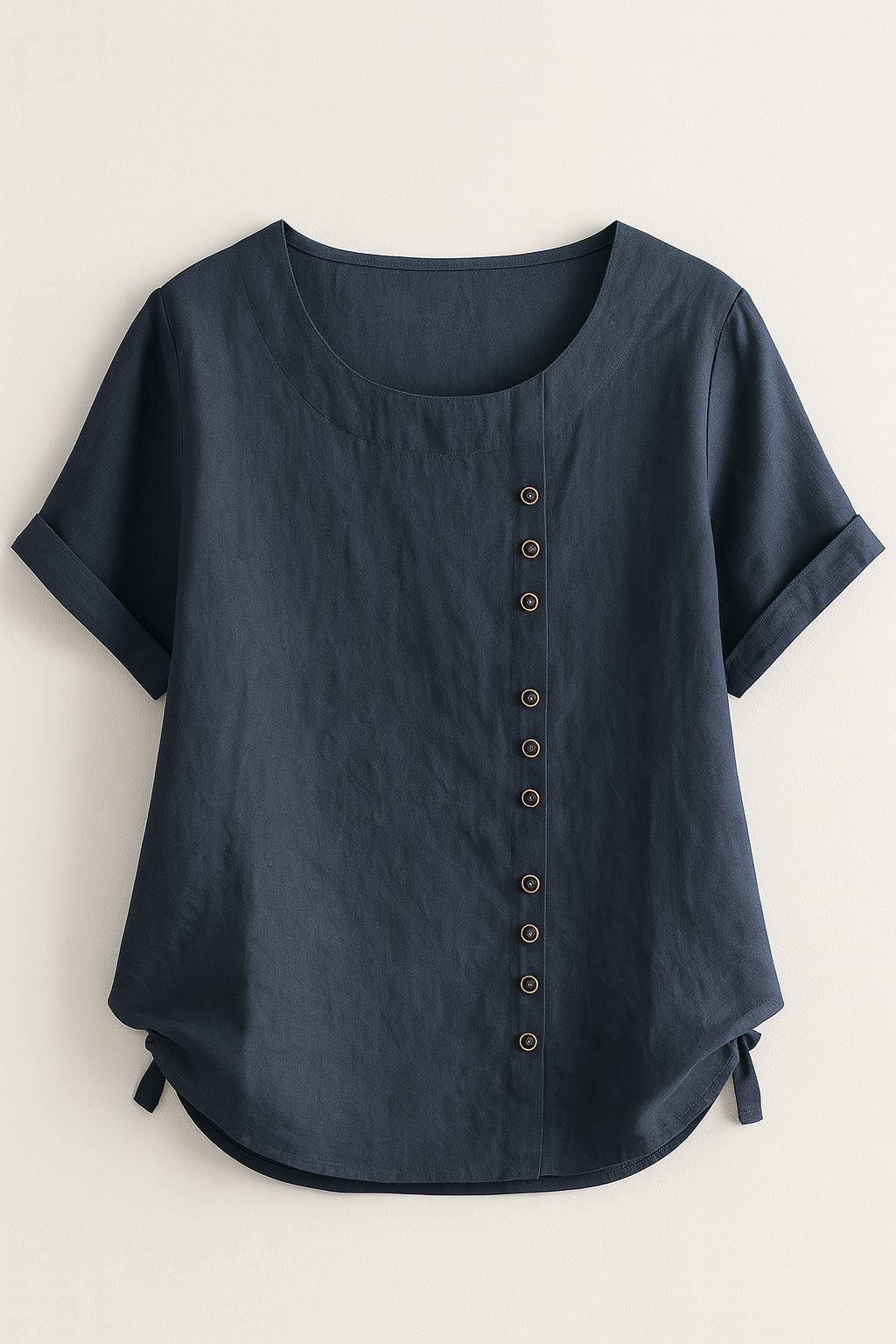 Blouse en Lin Boutonnée pour Femme - Légère, Respirante et Élégante