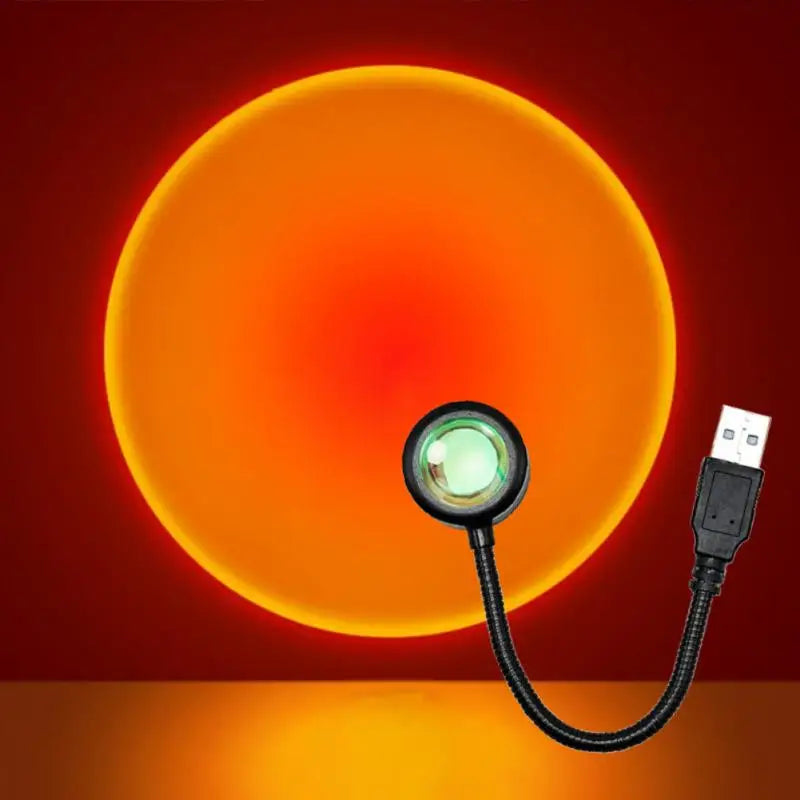 Projection Ambient Lamp : Lampe de Projection Coucher de Soleil – Lumière d'Ambiance Prisme Arc-en-Ciel dans de Marche Lino