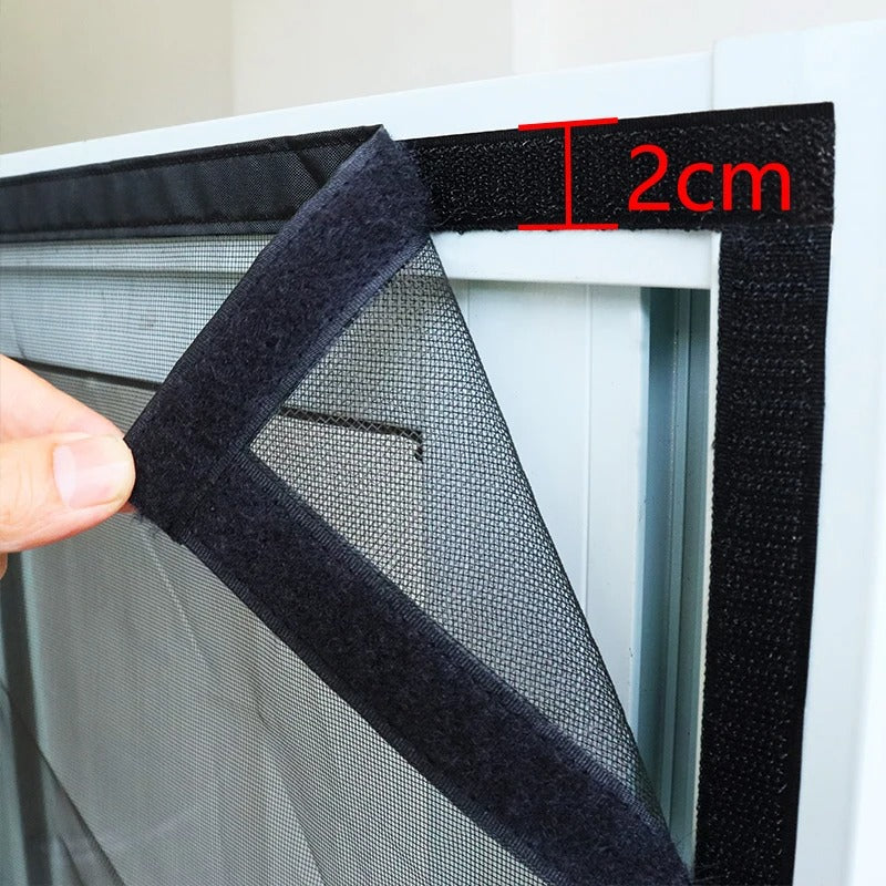 Magnetisk myggenet sort 120x210cm - Myggenet til dør, insektbeskyttelse