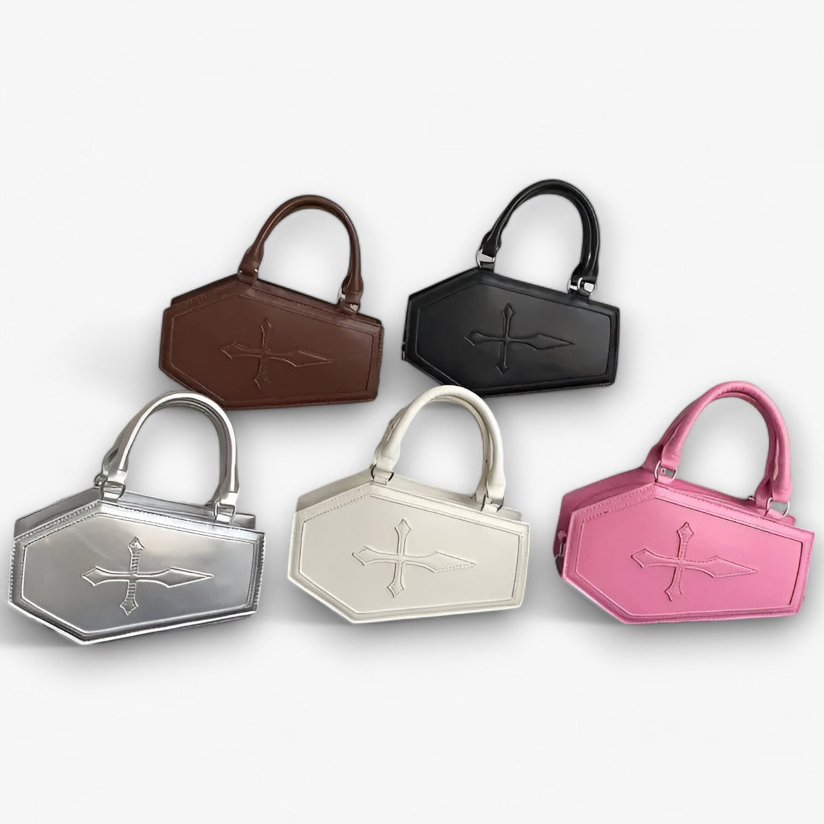 Handbag : Sac à Main Gothique en Forme de Cercueil avec Chaîne pour Halloween dans de Marche Lino
