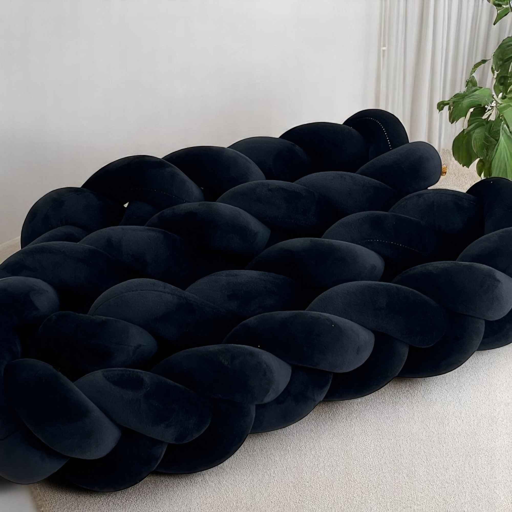 Coussins de sol : Coussin Géométrique Moderne en Polyester pour le Sol dans de Marche Lino