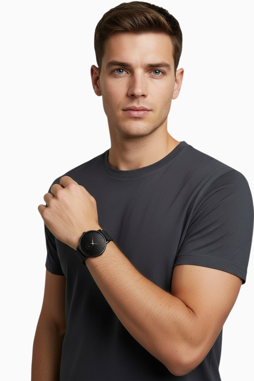 Montre Quartz De Luxe Etanche Et Elegante