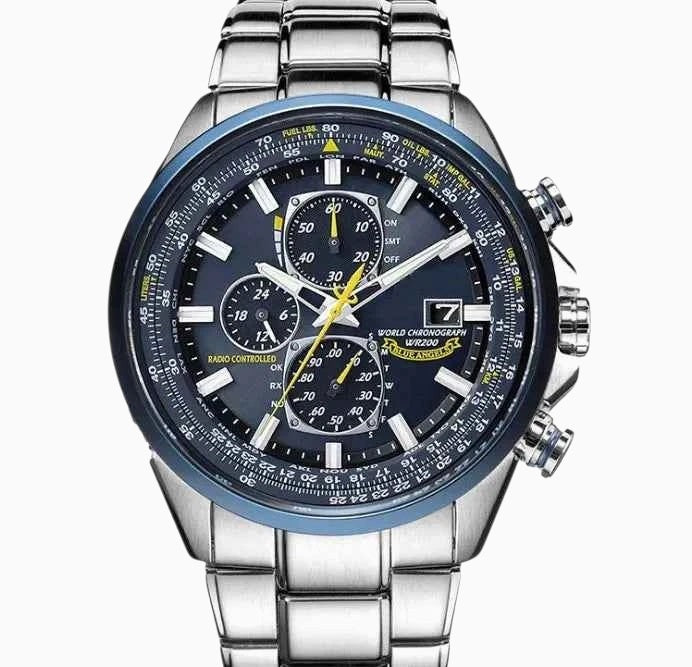 Watch : Montre Chronographe Homme MultiSteel Cuir Marron, Élégante et Précise pour un Style Raffiné dans de Marche Lino