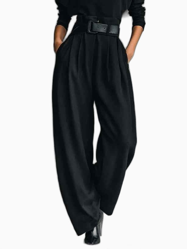 Ensemble Femme Tailleur Pantalon Noir Coton