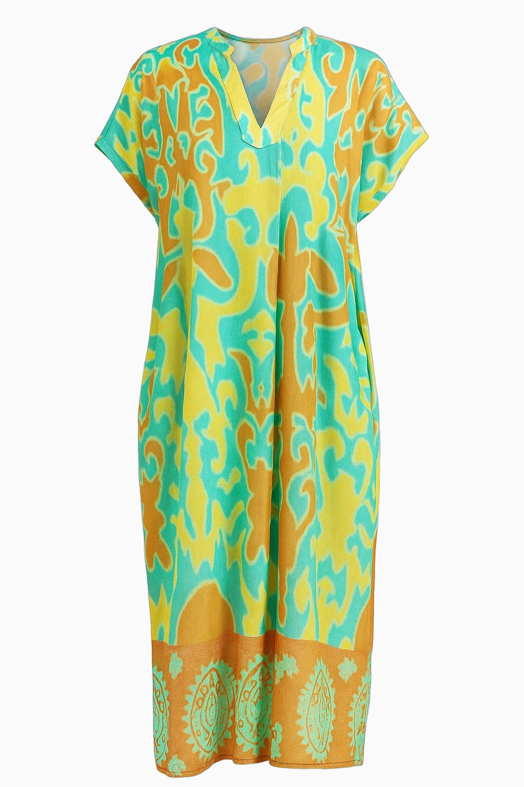 Robe Midi Fleurie Élégante Femme pour Cérémonie, Fête, Cocktail - Tissu Léger, Diverses Tailles