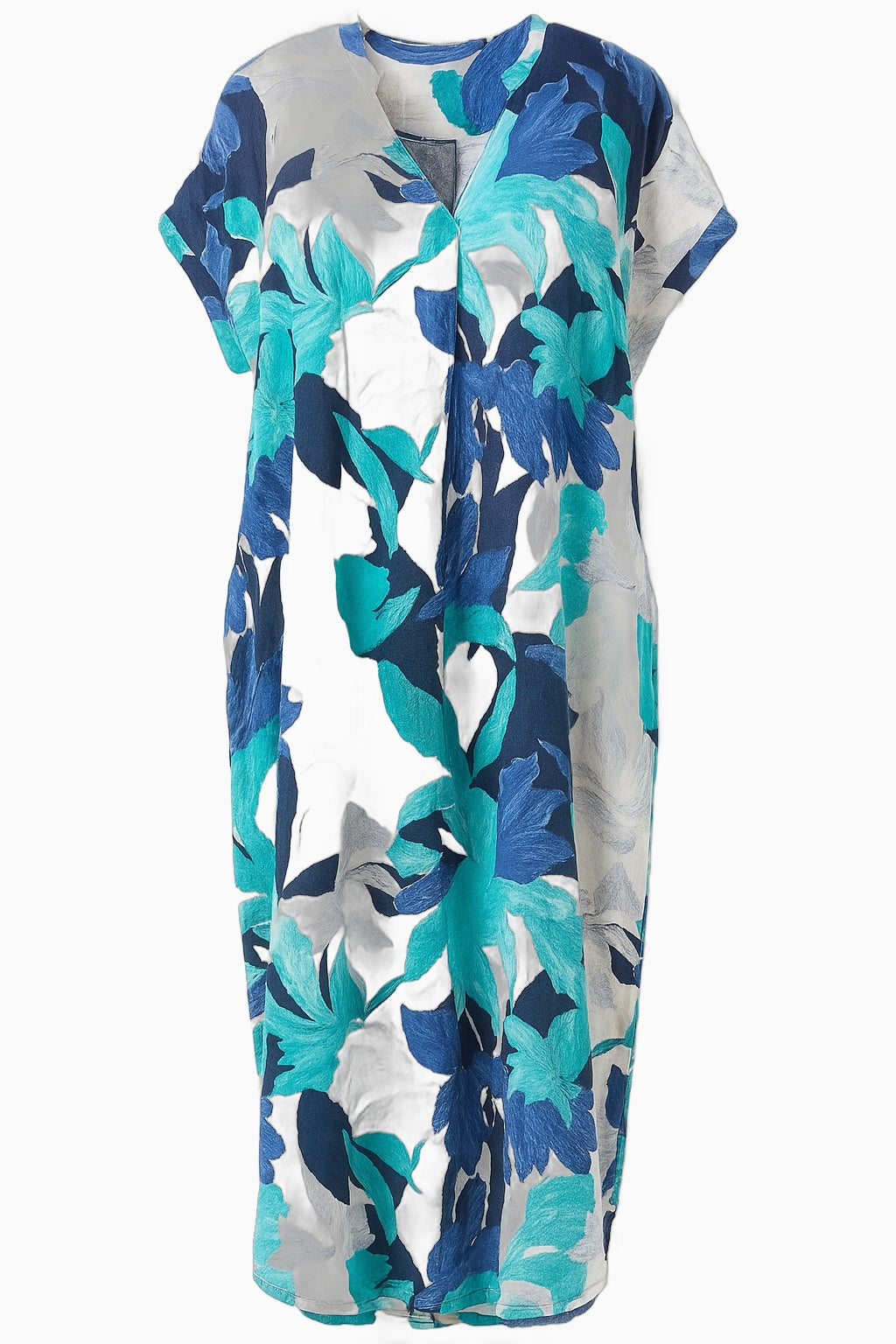 Robe Midi Fleurie Élégante Femme pour Cérémonie, Fête, Cocktail - Tissu Léger, Diverses Tailles