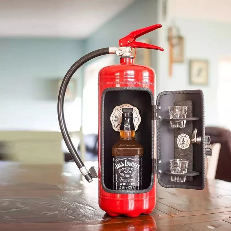 Mayer : Cachette Extincteur BlazeVault Originale - Rangement Bouteille Sécurisé Décoratif Maison/Bureau dans de Crystalli
