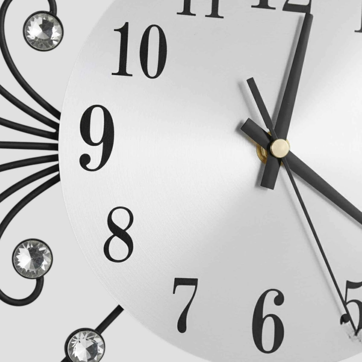 Horloges murales : Horloge Murale Silencieuse en Métal Accessoires Maison dans de Marche Lino