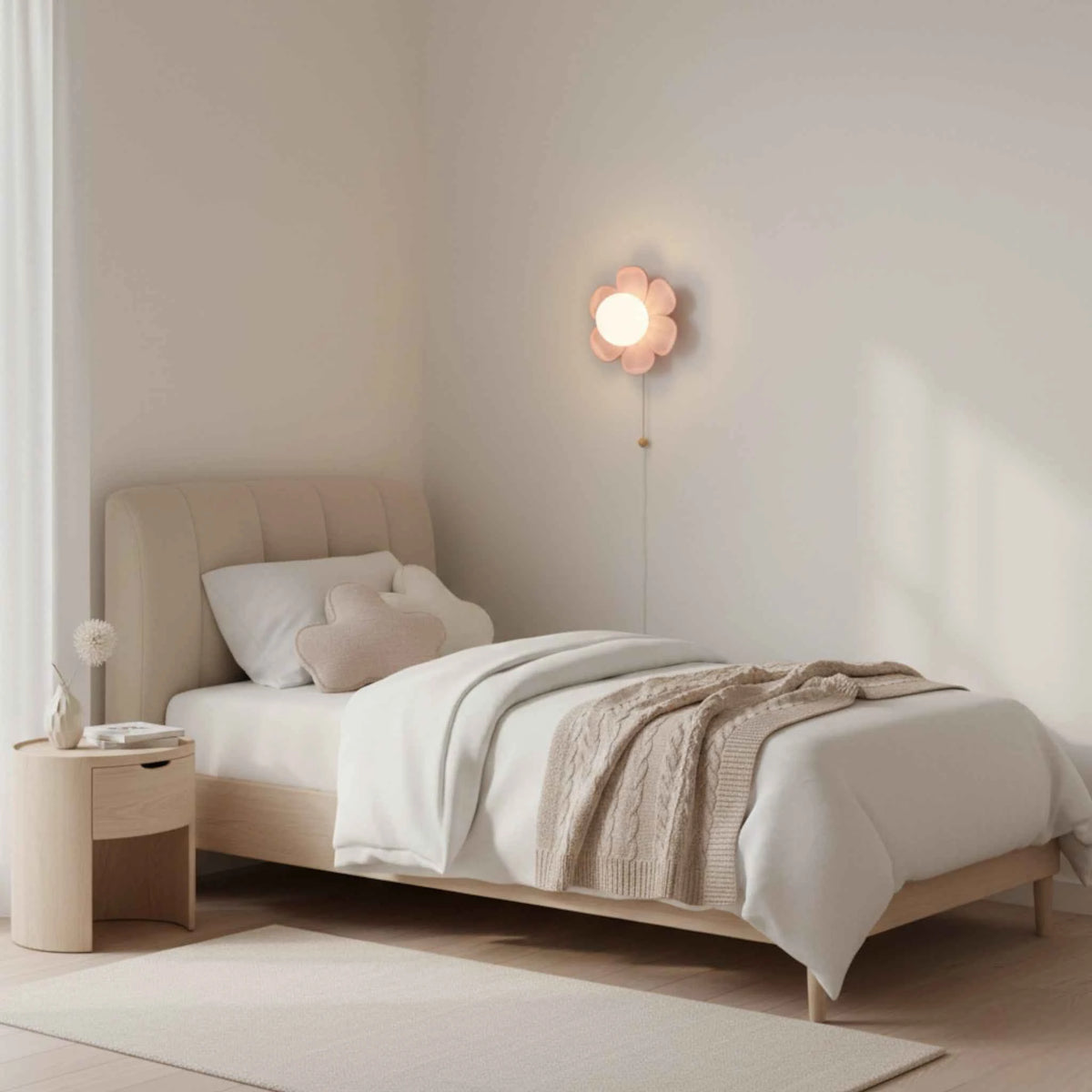 Éclairage : Applique Murale LED Fleur Design Moderne, Éclairage Intérieur Décoratif Blanc Chaud dans de Marche Lino
