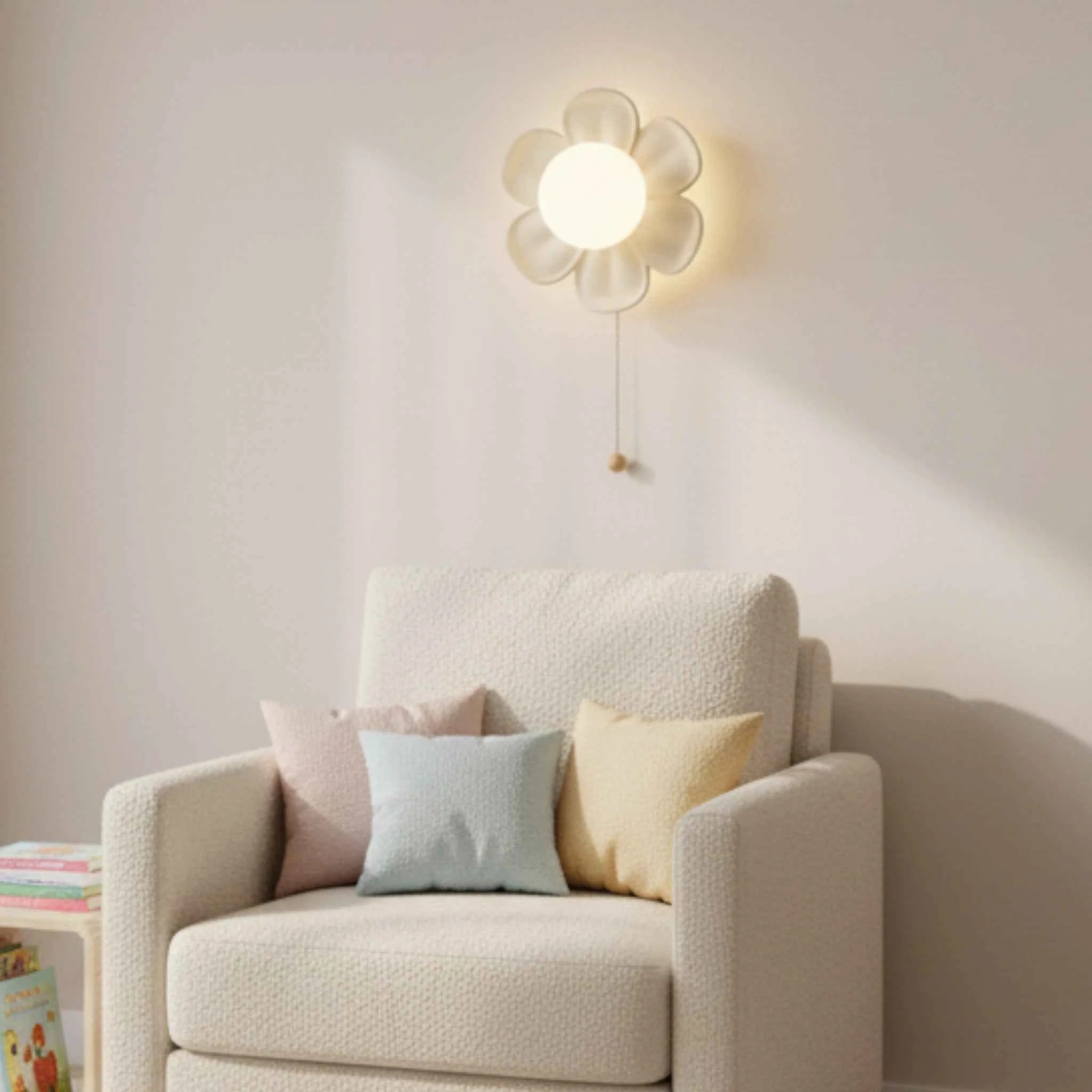 Éclairage : Applique Murale LED Fleur Design Moderne, Éclairage Intérieur Décoratif Blanc Chaud dans de Marche Lino
